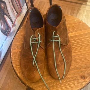 John Fluevog distressed leather shoes